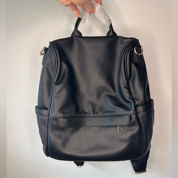 Cluci Large Capacity Backpack Purse Water Resistant Leather New Anti Theft - Picture 1 of 4